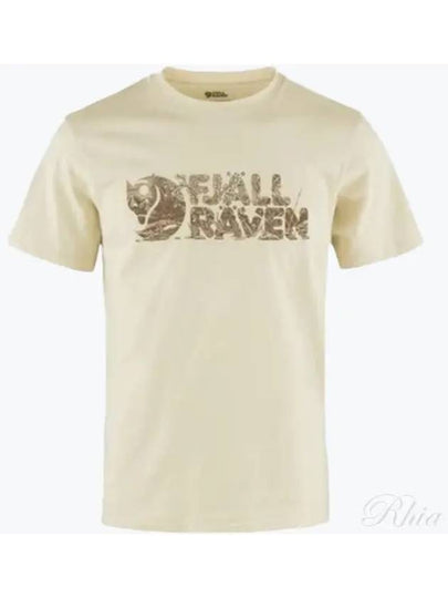 Men s Rush Logo Short Sleeve T Shirt Chalk White - FJALL RAVEN - BALAAN 2