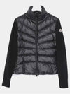 Patch Logo High Neck Padded Wool Mix Women s Jacket 9B00024 M1131 999 - MONCLER - BALAAN 3