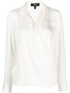 silk wrap blouse ivory - THEORY - BALAAN 1