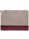 Sense Zipper Clutch Bag Beige Red - CHLOE - BALAAN 5