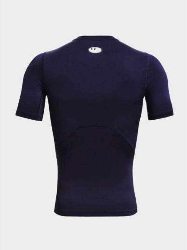 Men's Heart Gear Compression Short Sleeve T-Shirt Navy - UNDER ARMOUR - BALAAN 3