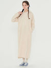 minimalist wool knit hooded dress beige - METAPHER - BALAAN 2