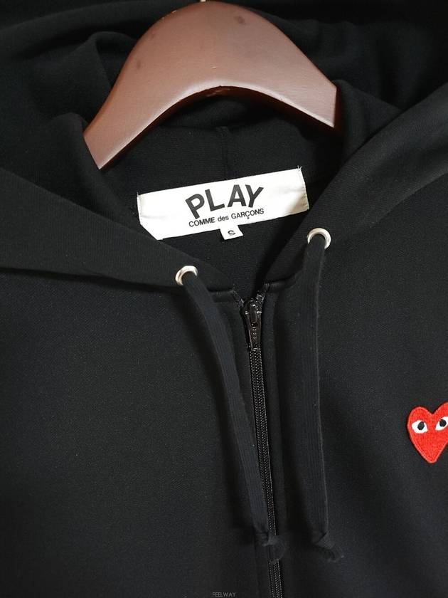 S Black Red Men Hooded Zip Up AZ T172 - COMME DES GARCONS - BALAAN 2