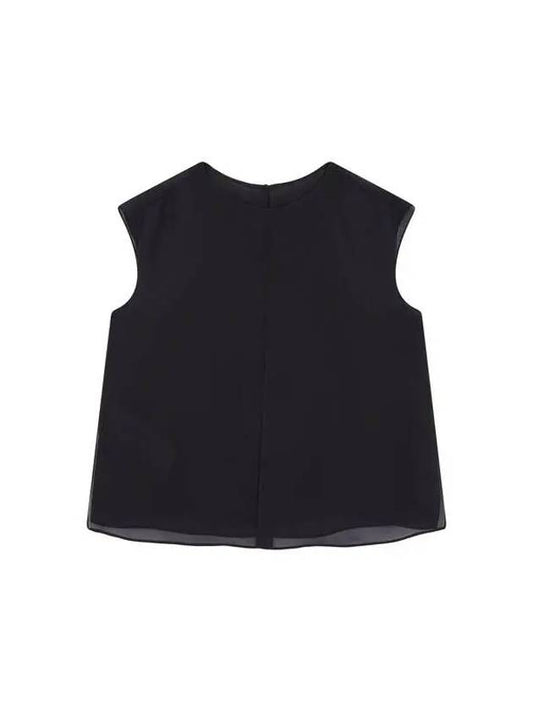 Women s Slit Point Chiffon Blouse Black - EMPORIO ARMANI - BALAAN 1