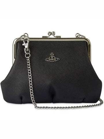 GRANNY Frame Pow Leather Shoulder Bag - VIVIENNE WESTWOOD - BALAAN 1