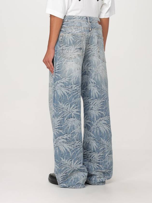 Tree print loose fit jeans blue - PALM ANGELS - BALAAN 4