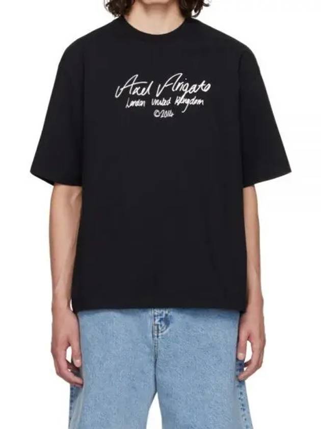 Essential Short Sleeve T-Shirt Black - AXEL ARIGATO - BALAAN 2