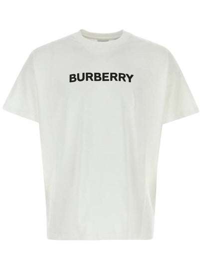 Logo Print Short Sleeve T-Shirt White - BURBERRY - BALAAN 2