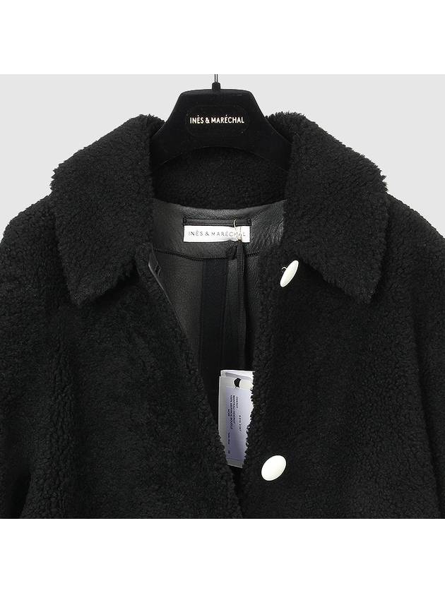 Ines Marechal long shearling coat DIDEROT BLACK INC003bk - INES & MARECHAL - BALAAN 5