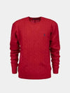 Embroidery Logo Pony Knit Top Red - POLO RALPH LAUREN - BALAAN 2