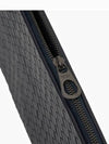 Intrecciato Document Clutch Bag Midnight Blue - BOTTEGA VENETA - BALAAN.