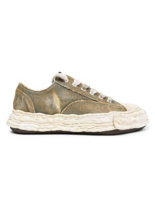 Peterson 23 OG Sole Washed Denim Low Top Sneakers Green - MAISON MIHARA YASUHIRO - BALAAN 1