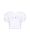 Women's Logo Short Sleeve T-Shirt White - VIVIENNE WESTWOOD - BALAAN 2