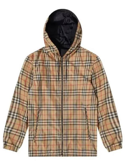 Reversible Vintage Check Hooded Jacket Archive Beige - BURBERRY - BALAAN 2