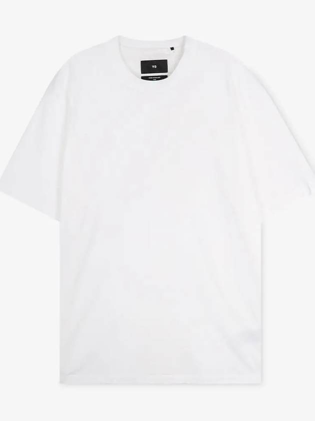 Logo Patch Relaxed Fit Short Sleeve T-Shirt Core White - Y-3 - BALAAN 3