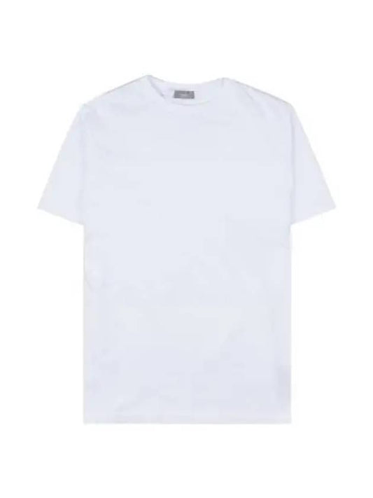 Couture Embroidered Logo Short Sleeve T-Shirt White - DIOR - BALAAN 2