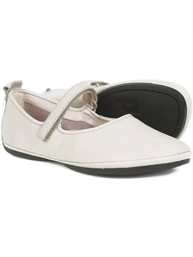 Right Leather Mary Jane Flat Shoes Grey - CAMPER - BALAAN 2