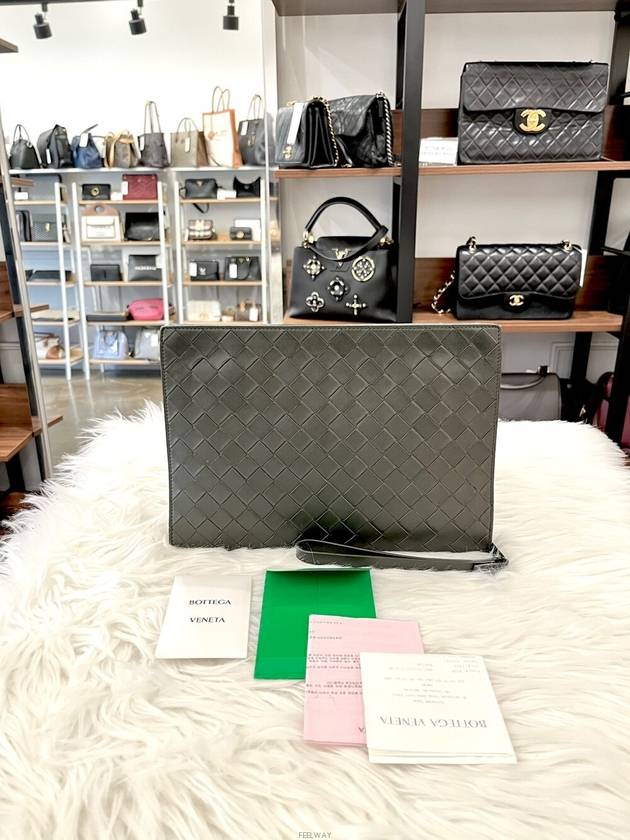 Daol Sangin Store Bottega Veneta Intrecciato Document Case Black 732638V2E41880 - BOTTEGA VENETA - BALAAN 2