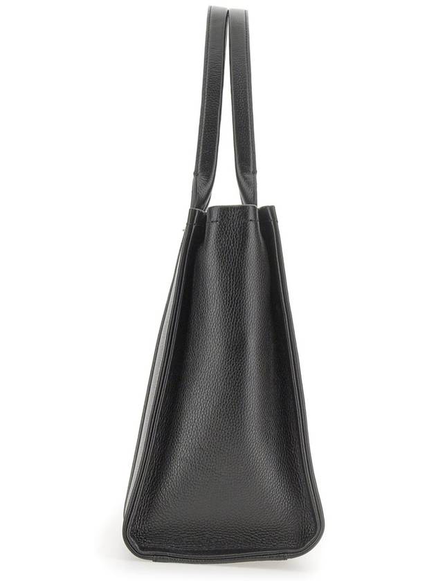 Logo Leather Tote Bag Black - MARC JACOBS - BALAAN 6