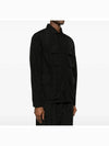 Flat Nylon Utility Over Long Sleeve Shirt Black - CP COMPANY - BALAAN 3