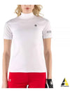 Women's Golf Roll Neck Short Sleeve T-Shirt White - HYDROGEN - BALAAN 2