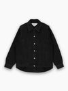 Layered denim shirt black BMYE001F24DEN0011100 - AMBUSH - BALAAN 1