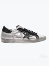 Black Tab Leather Superstar Low Top Sneakers Silver - GOLDEN GOOSE - BALAAN 2