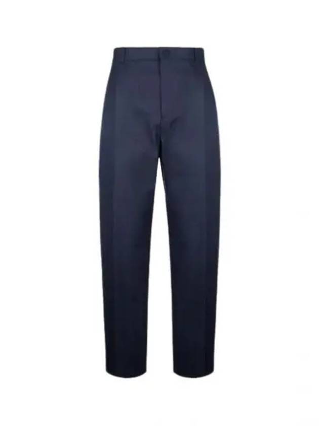 Cotton Silk Slacks Navy - DIOR - BALAAN 2