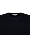 Men's Milan Stitch Armband Crew Neck Knit Top Navy - THOM BROWNE - BALAAN 4