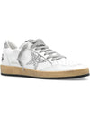 Ball Star Heel Tab Low Sneakers White Silver - GOLDEN GOOSE - BALAAN 4