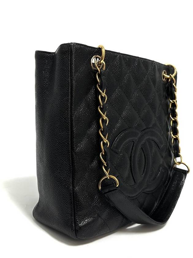 Caviar Petit Shopping Shoulder Bag - CHANEL - BALAAN 4