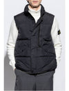 Wappen Patch High Neck Padding Vest Black - STONE ISLAND - BALAAN 6