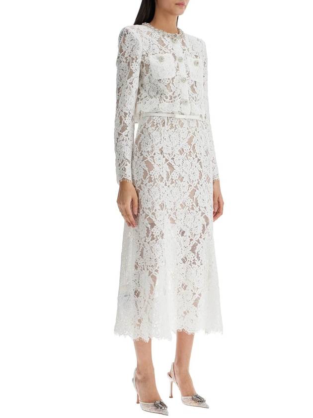 midi lace dress in seven - SELF PORTRAIT - BALAAN 2