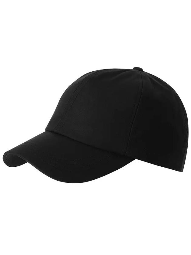 Embroidered Logo Wax Sports Ball Cap Black - BARBOUR - BALAAN 2