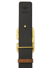 Signature V Logo Leather Belt Brown - VALENTINO - BALAAN 6