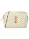 Lou Logo Quilting Cross Bag White - SAINT LAURENT - BALAAN 2