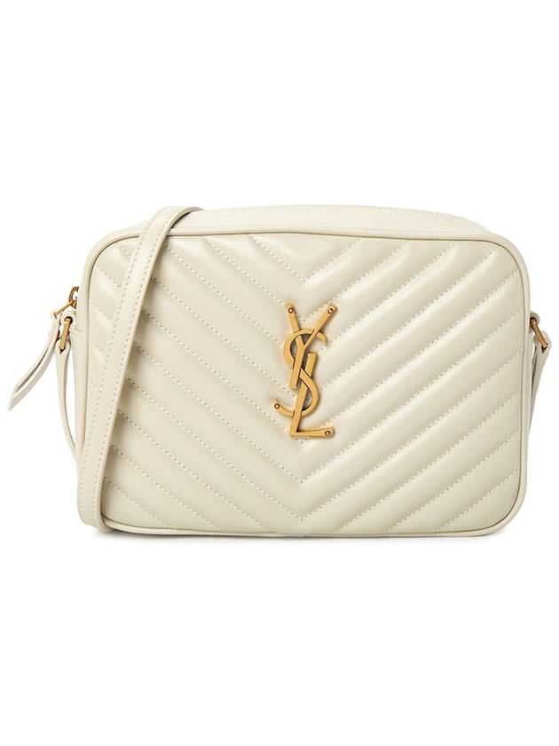 Lou Logo Quilting Cross Bag White - SAINT LAURENT - BALAAN 2