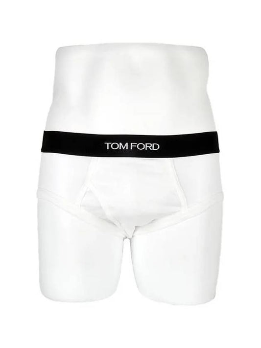 Men's Waist Logo Banding Briefs White - TOM FORD - BALAAN 2