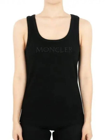 Women s Round Neck Sleeveless T Shirt Black 8P00006 89AK6 999 1053711 - MONCLER - BALAAN 1