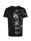 Men's Skull Short Sleeve T-Shirt Black - ALEXANDER MCQUEEN - BALAAN 1