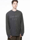 Men s M243MT02CH Snowy Reverse Rib Crew Neck Sweatshirt Khaki Charcoal - CHANCE'S NOI - BALAAN 7