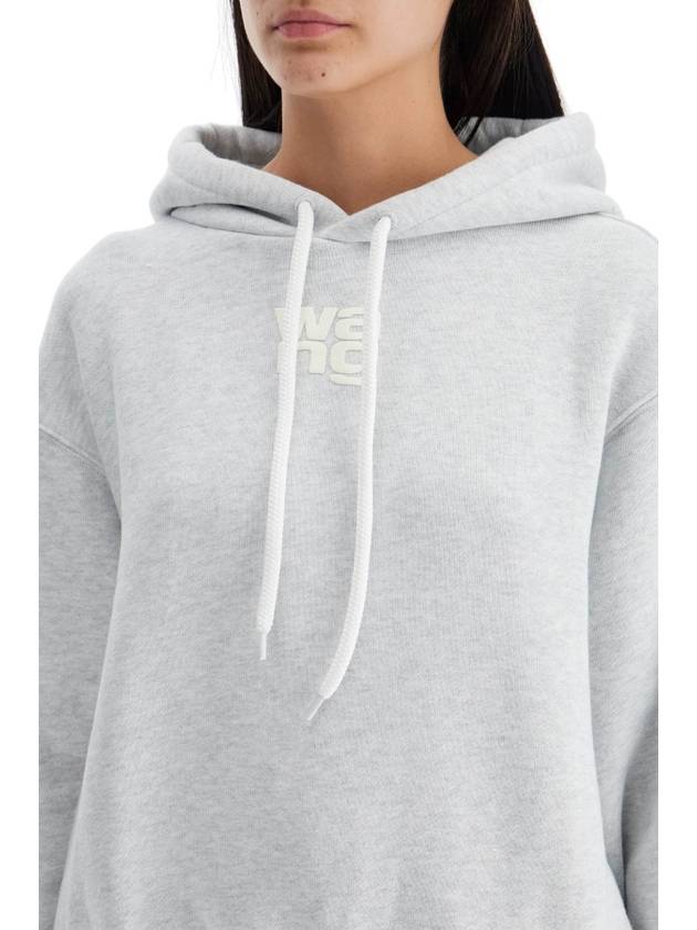 boxy hoodie with hood - ALEXANDER WANG - BALAAN 4