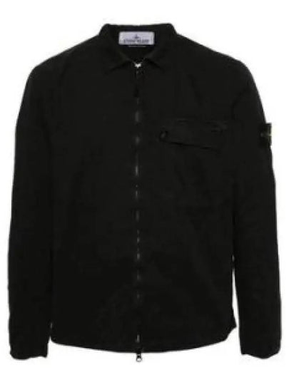 Old Treatment Garment Dyed Overshirt Jacket Navy - STONE ISLAND - BALAAN 2