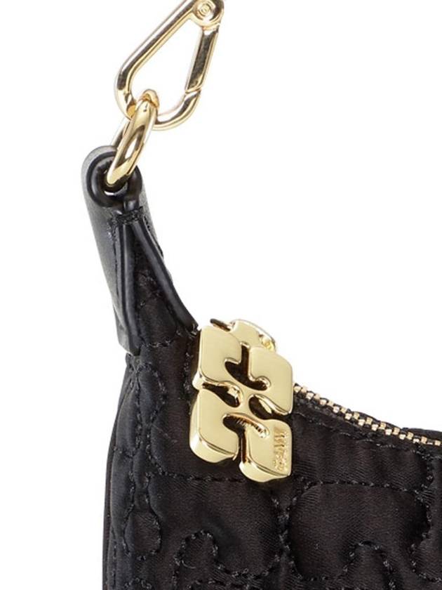 Butterfly Mini Quilted Hand Shoulder Bag Black - GANNI - BALAAN 4