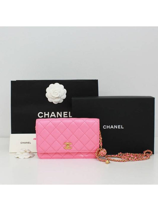 Classic WOC Gold Ball Lambskin Mini Cross Bag Pink - CHANEL - BALAAN 2