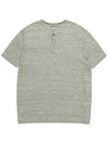 Men's Linen Henry Neck Short Sleeve Knit MMSWL5T51 910 - AT.P.CO - BALAAN 7