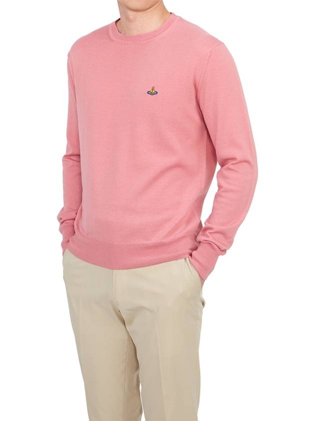 Embroided Logo Merino Wool Knit Top Pink - VIVIENNE WESTWOOD - BALAAN 5