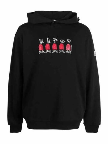 Black Men s Hoodie 8G00038 809KR 999 - MONCLER - BALAAN 1