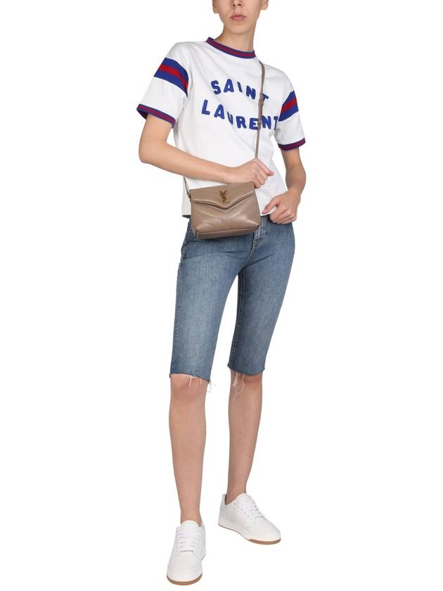 Women's Denim Bermuda Shorts - SAINT LAURENT - BALAAN 3