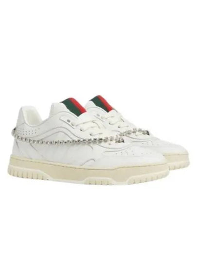 Women's Reweb Low Top Sneakers White - GUCCI - BALAAN 2